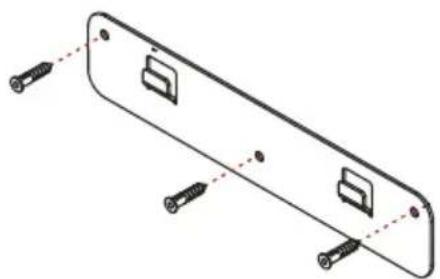 Kramer K-Bar Camera Bracket - To attach K-Bar onto a wall: - 1