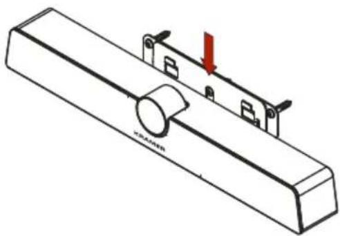 Kramer K-Bar Camera Bracket - To attach K-Bar onto a wall: - 3