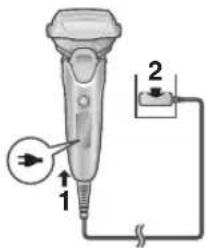PANASONIC ES-ALV6H - Disconnect the adaptor after charging is completed. - 1