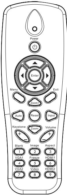 OPTOMA HZ45UST - Commandes Utilisateur - 1