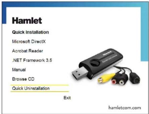Hamlet Quick Installation Microsoft DirectX Acrobat Reader .NET Framework 3.5 Manual Browse CD Quick Uninstallation Exit hamlet.com.com