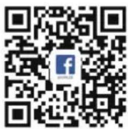 QR code with embedded Facebook logo in center, likely for digital link or payment