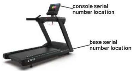 console serial number location base serial number location