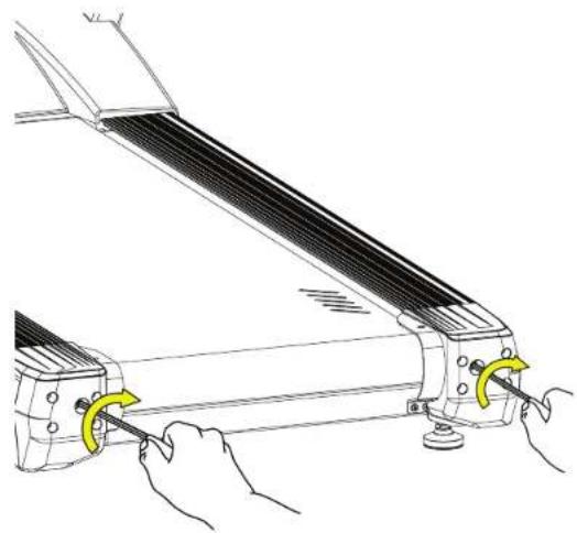 True Gravity Plus - To tension the running belt: - 2