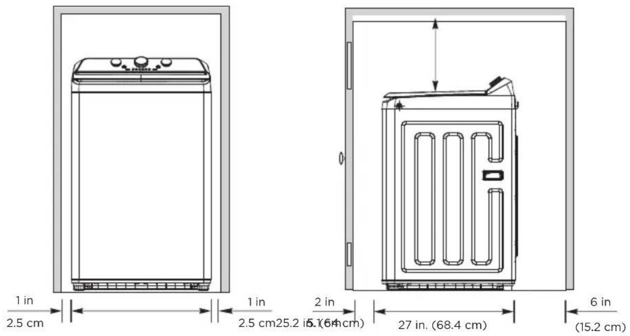 MIDEA MLTW37A1BWW - Instalación en una alcoba o un armario - 1