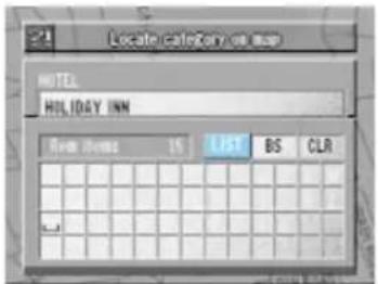 Locate category or map HOTEL HOLIDAY INN Room Name 15 LIST BS CLR