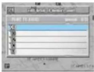 ALPINE NVS-HB01 - The special use setting list is displayed. Press ENTER. - 2