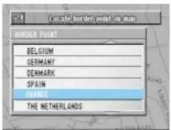 Located border point on map RORDER POINT BELGIUM GERMANY DENMARK SPAIN FRANCE THE NETHERLANDS