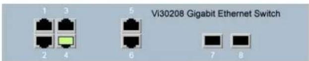 Vi30208 Gigabit Ethernet Switch 1 3 2 4 5 6 7 8