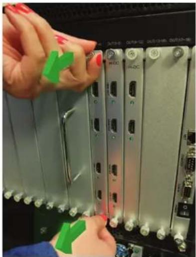 Avenview HDM-AVXWALLPLUS-4X104C - INPUT/OUTPUT CARD INSTALLATION - 4