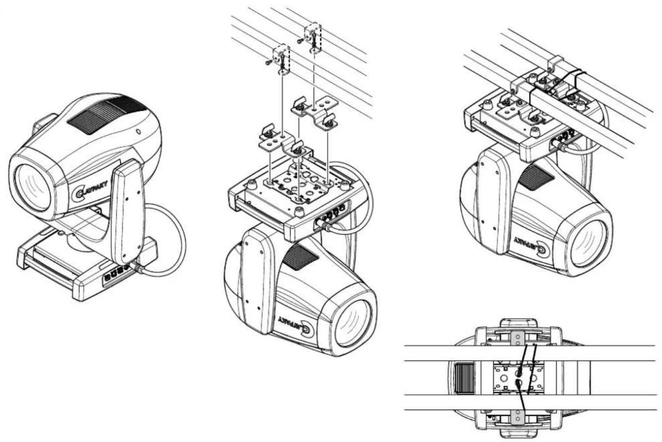 Claypaky Sharpy X Frame FD - Installing the fixture - 1
