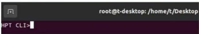 root@t-desktop: /home/t/Desktop HPT CLI>