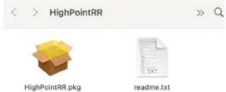 HighPointRR HighPointRR.pkg readme.txt