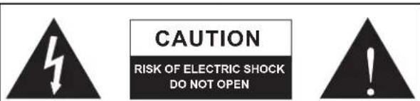 CAUTION RISK OF ELECTRIC SHOCK DO NOT OPEN