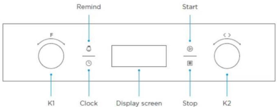 Heinner HBO-M709GCDRC-GBK - CONTROL PANEL - 1