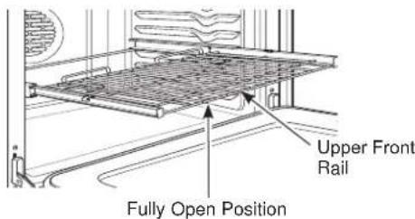 Upper Front Rail Fully Open Position