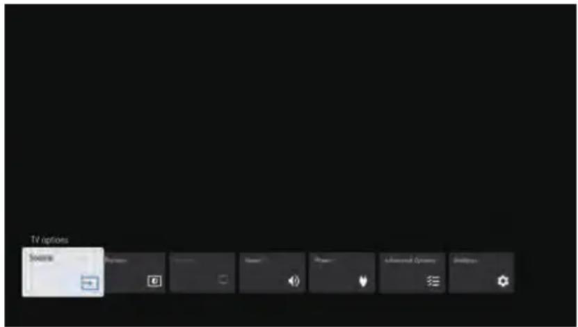 TV options Source Options View Power Advanced Options Edit