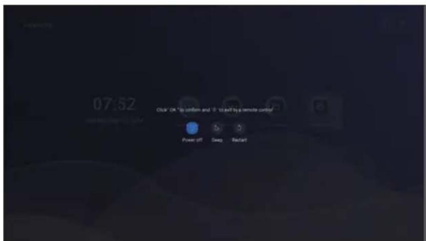 07:52 Click On "Up custom and 0" to exit by a remote control Power off Deep Reset