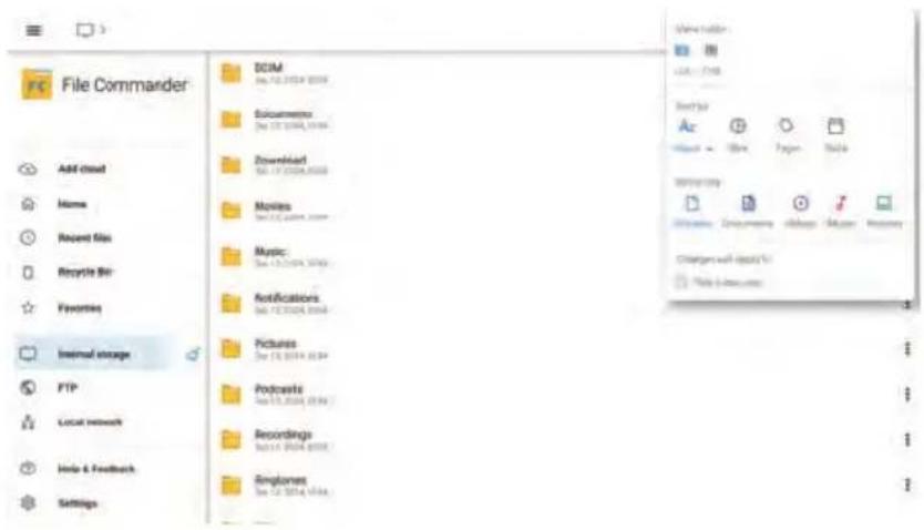 File Commander Add cloud Name Recent files Recycle Bit Favorites Internal storage FTP Local network Help & Feedback Settings DCIM Get CDI 2024.2024 Solutions Get CDI 2024.2024 Downloaded Get CDI 2024.2024 Movies Get CDI 2024.2024 Music: Get CDI 2024.2024 Notifications Get CDI 2024.2024 Pictures Get CDI 2024.2024 Podcasts Get CDI 2024.2024 Recordings Get CDI 2024.2024 Englishes Get CDI 2024.2024