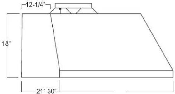 12-1/4" 18" 21" 30"