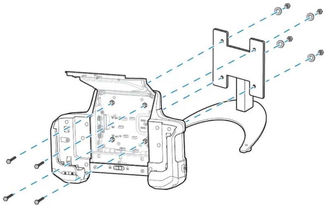 Technical line drawing of a camera body frame with visible internal components and alignment lines (no text or symbols)