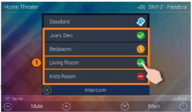 Home Theater Doolbird Joe's Den Bedroom Living Room Kids Room Intercom SNP-2 - Pandora 1 72" Sunny Mute + Main