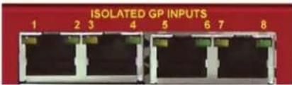 ISOLATED GP INPUTS 1 2 3 4 5 6 7 8