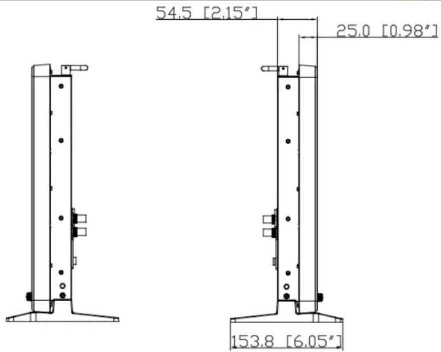 54.5 [2.15" 25.0 [0.98" 153.8 [6.05"