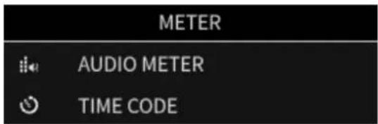 METER AUDIO METER TIME CODE