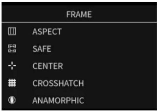 FRAME ASPECT SAFE CENTER CROSSHATCH ANAMORPHIC