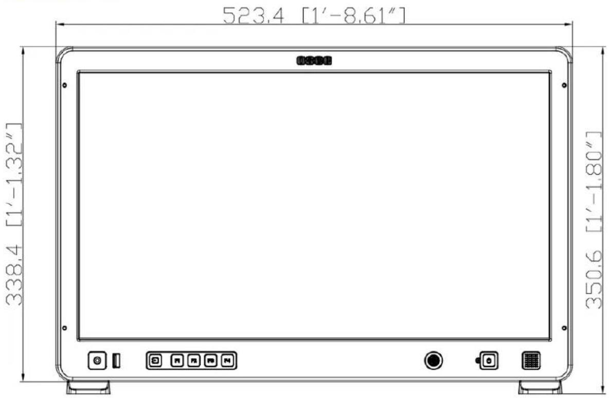523.4 [1'-8.61"] 338.4 [1'-1.32"] 350.6 [1'-1.80"]