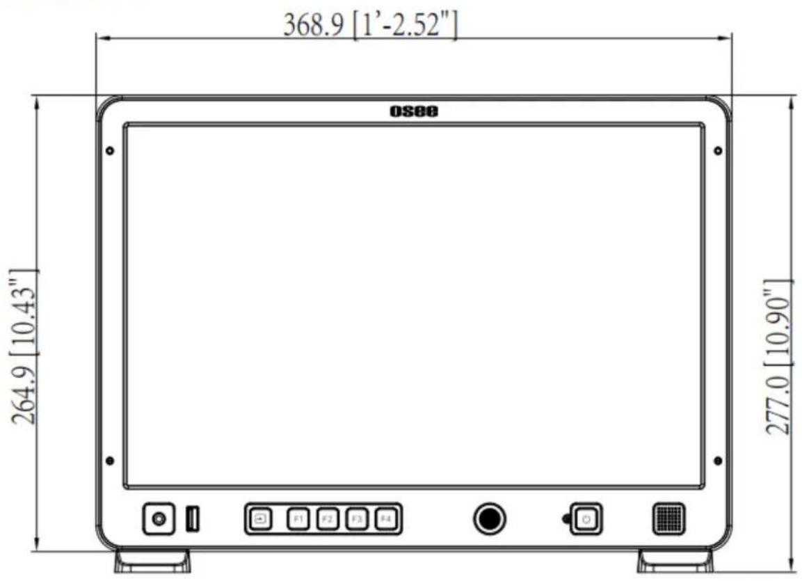 368.9 [1'-2.52"] OSOO 264.9 [10.43"] 277.0 [10.90"]