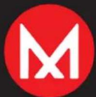 Red circular logo with a white stylized 'M' and cross symbol (no text or numbers)