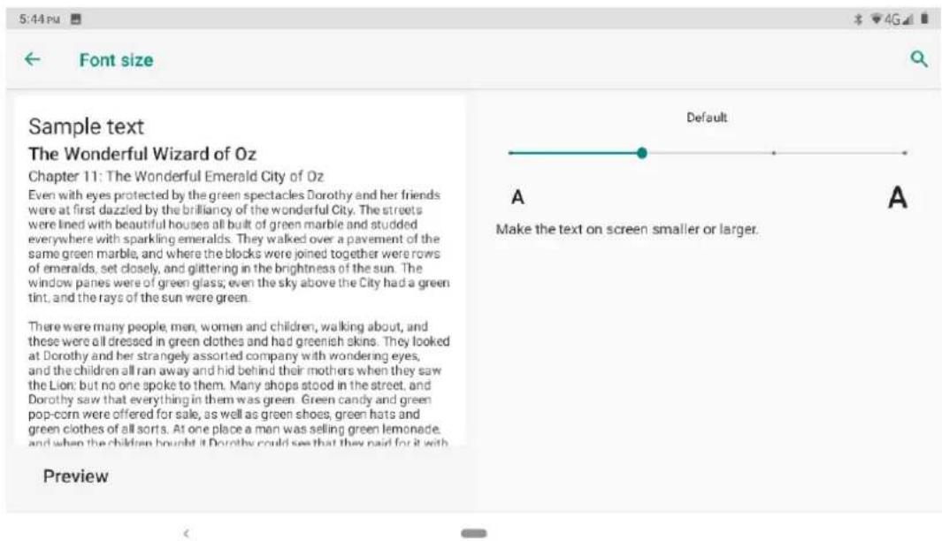 5:44 PM Font size Sample text The Wonderful Wizard of Oz Chapter 11: The Wonderful Emerald City of Oz Even with eyes protected by the green spectacles Dorothy and her friends were at first dazzled by the brilliancy of the wonderful City. The streets were lined with beautiful houses all built of gree…