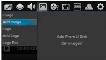 Image Add Image Logo Add Logo Logo Pos 00:00:00 Add From U Disk Dir 'images'