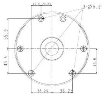 17.9 20.35 3Ø5.2 56.9 45.6 45.6 38.25 38.25