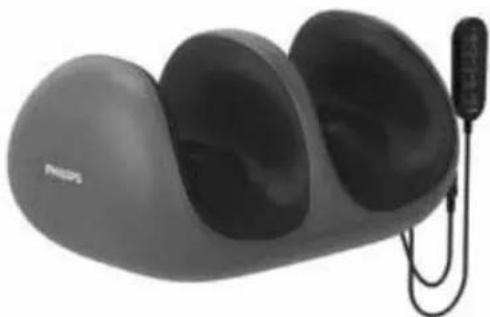 Black and white photo of fitness equipment with two curved plates and a vertical cord (no visible text or symbols)