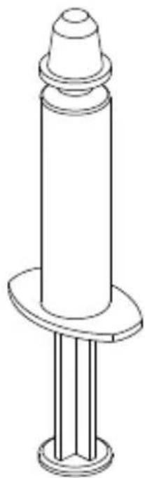 Technical line drawing of a cylindrical mechanical component with flanged base and top (no text or symbols)