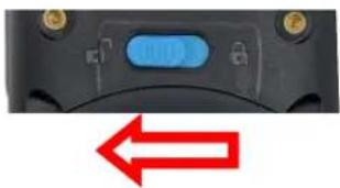 Wasp WDT950 - ■ Remove the battery cover and the battery - 4