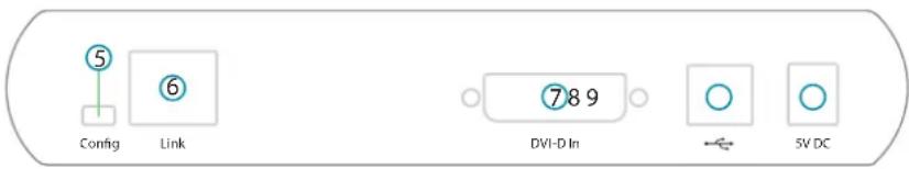 Config Link DVI-D In 5 6 789 5V DC
