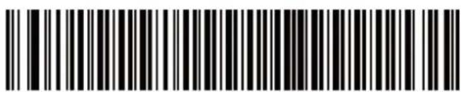 Black and white barcode image with vertical lines and a small number '1' at the bottom