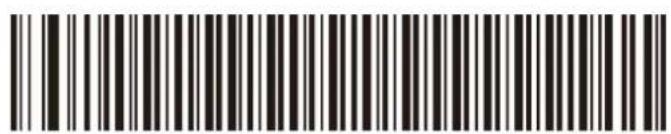 Black and white barcode image with vertical lines and a central dot