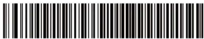 Black and white barcode image with vertical lines and a central pattern