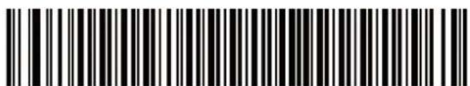 Black and white barcode image with vertical lines and a central dot