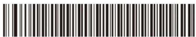Black and white barcode image with vertical lines and a central dot