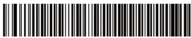 Black and white barcode image with vertical lines and a small number '1' at the bottom