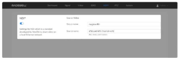 NDO® Source Name: BGross 001 Settings for NDI which is a standard developed by NewTek to share video on a local Ethernet network Source name: Alicand https://www.nio/ ANC 0402/200735006