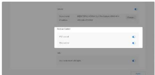 Switch Select name: EBITRAPHOSOVA1.0.5 Pro Culture HMI-004 IP Address: IP2.0461773831 Change Receiver Control IP2 control Web corner Help User feedback help rights Apply