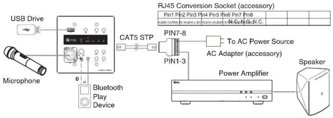 TOA MW-41BT - CONNECTIONS - 1