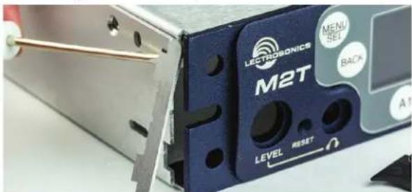 LECTROSONICS M2T LEVEL RESET MENU SET BACK A1